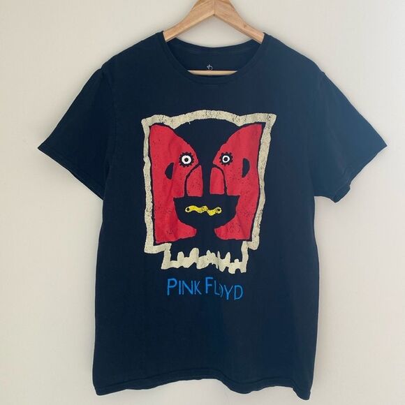 Pink Floyd Other - Pink Floyd Double Stitching T-Shirtrt Dark Blue Sz L/G Festival Concerts Emo